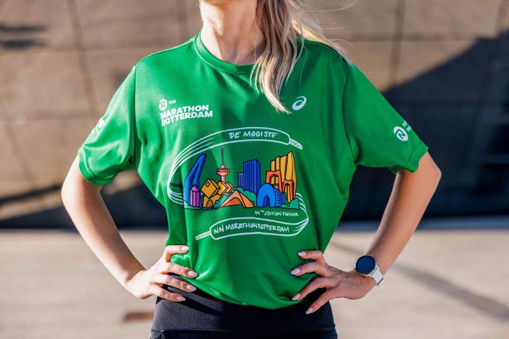 NN marathon rotterdam running t-shirt asics