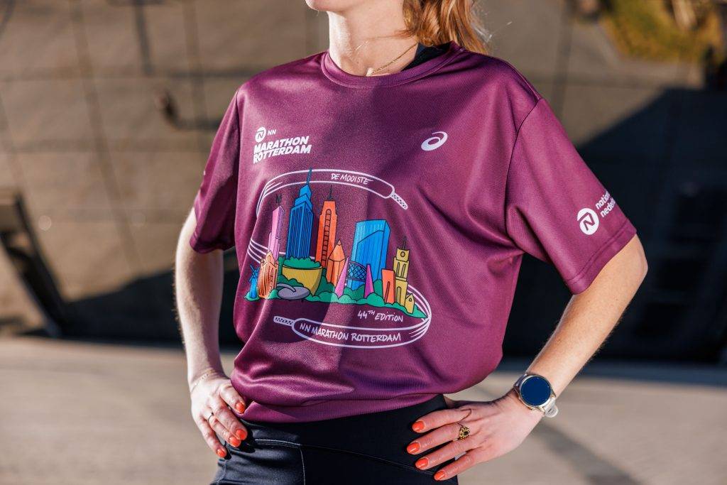 Shirt NN Marathon Rotterdam paars